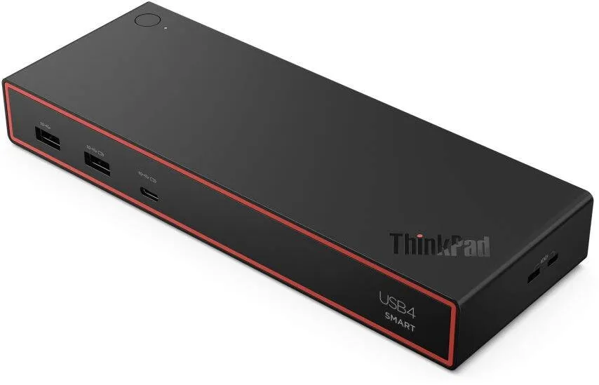 Docking Station Lenovo Docking station, Lenovo, ThinkPad USB4 Smart Dock 5500, 3xUSB-A, 2xUSB-C, 2xHDMI, 1xDisplayport, RJ45, 3.5mm jack