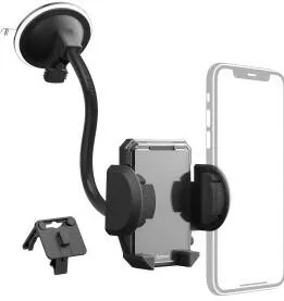 HAMA "Multi" 2in1 Car Mobile Phone Holder Kit for Grating / Windscreen, 360-degr