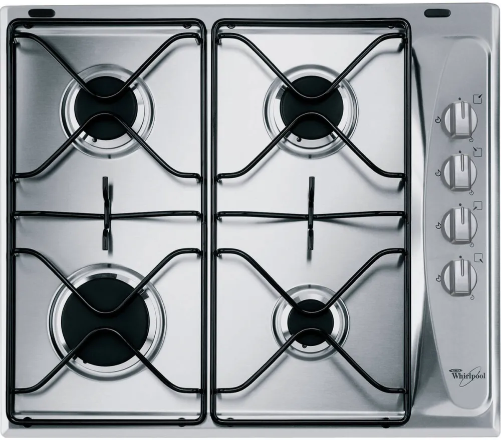 Plita WHIRLPOOL incorporabila AKM 268 IX, gaz, 4 arzatoare, aprindere electrica, inox