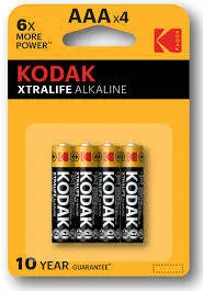 KODAK Baterie XTRALIFE alkaline AAA (4 pack)