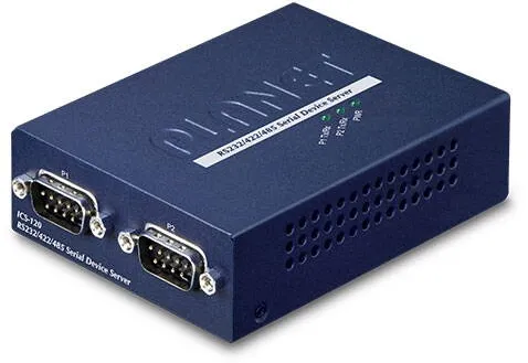 Accesoriu server Planet 2-Port RS232/422/485 la 1-Port FE Ethernet Converter