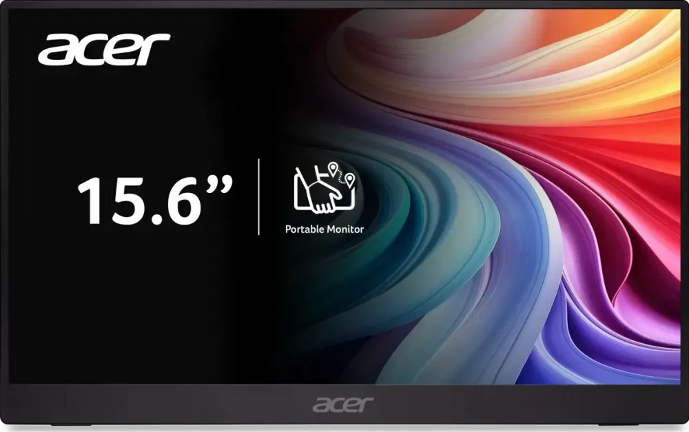 Monitor Acer Portabil IPS LED 15.6" PM161QB1bmiuux, Full HD (1920 x 1080), 4 ms (Negru)
