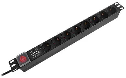 Emtex PDU RACK 19 INCH 8 PRIZE SWITCH 16A 2M EMTEX