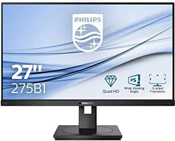 Monitor Philips LED 275B1 27 inch 4 ms Negru 75 Hz