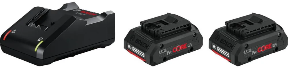 BOSCH Starter Set Standard 2x ProCORE18V 4.0Ah + GAL 18V-40