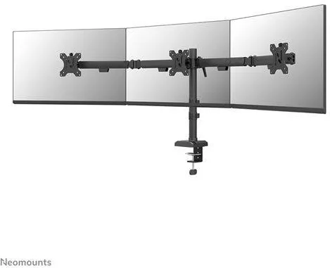 Suport triplu monitor NEOMOUNTS NM 10"-27" Negru