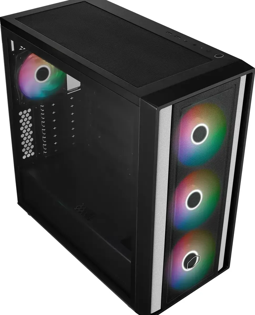 Carcasa PC Cooler Master MasterBox 600, tower case (black, tempered glass)