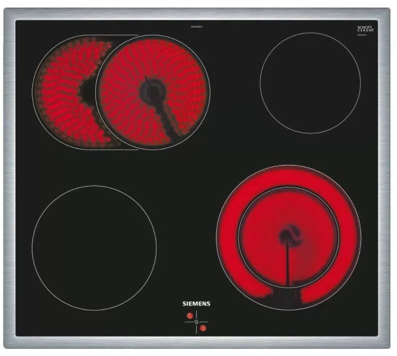 Plita SIEMENS iQ300 EA645GN17, 60cm, 4 arzatoare, Negru