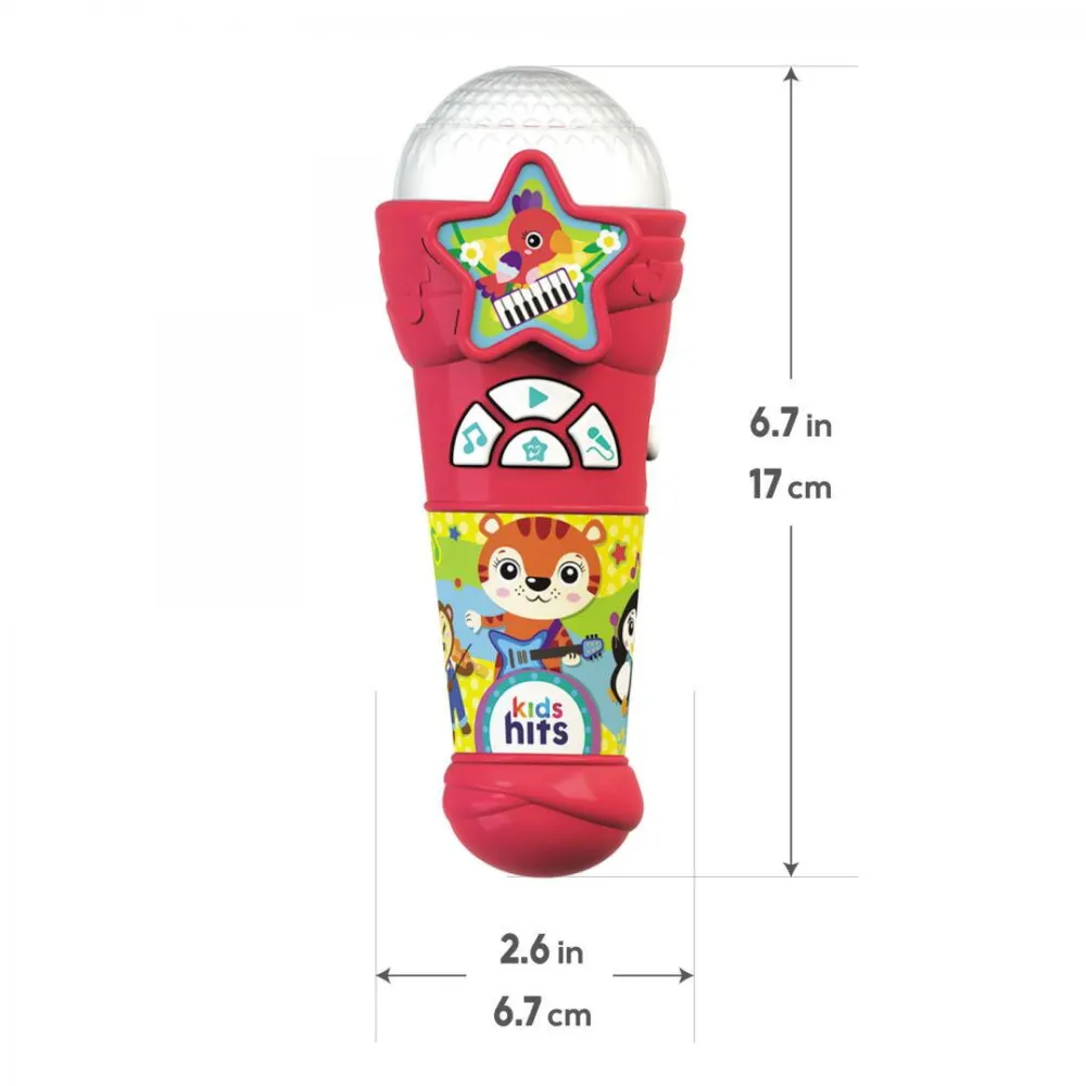 Kids Hits microfon cu lumini si sunete