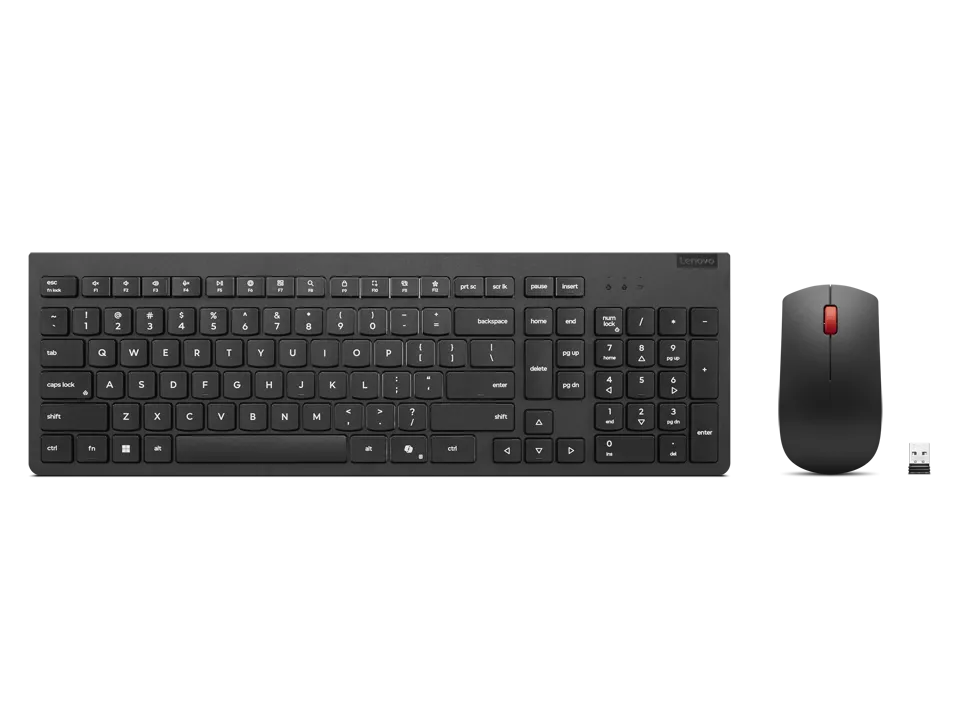 Kit Periferice Lenovo Essential Wireless Combo Keyboard & Mouse Gen2 Black-Lithuanian