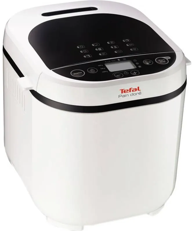 TEFAL Masina de paine Pain Dore PF210138, 700W, 1000 g, 12 programe, 3setari, Alb/ Negru