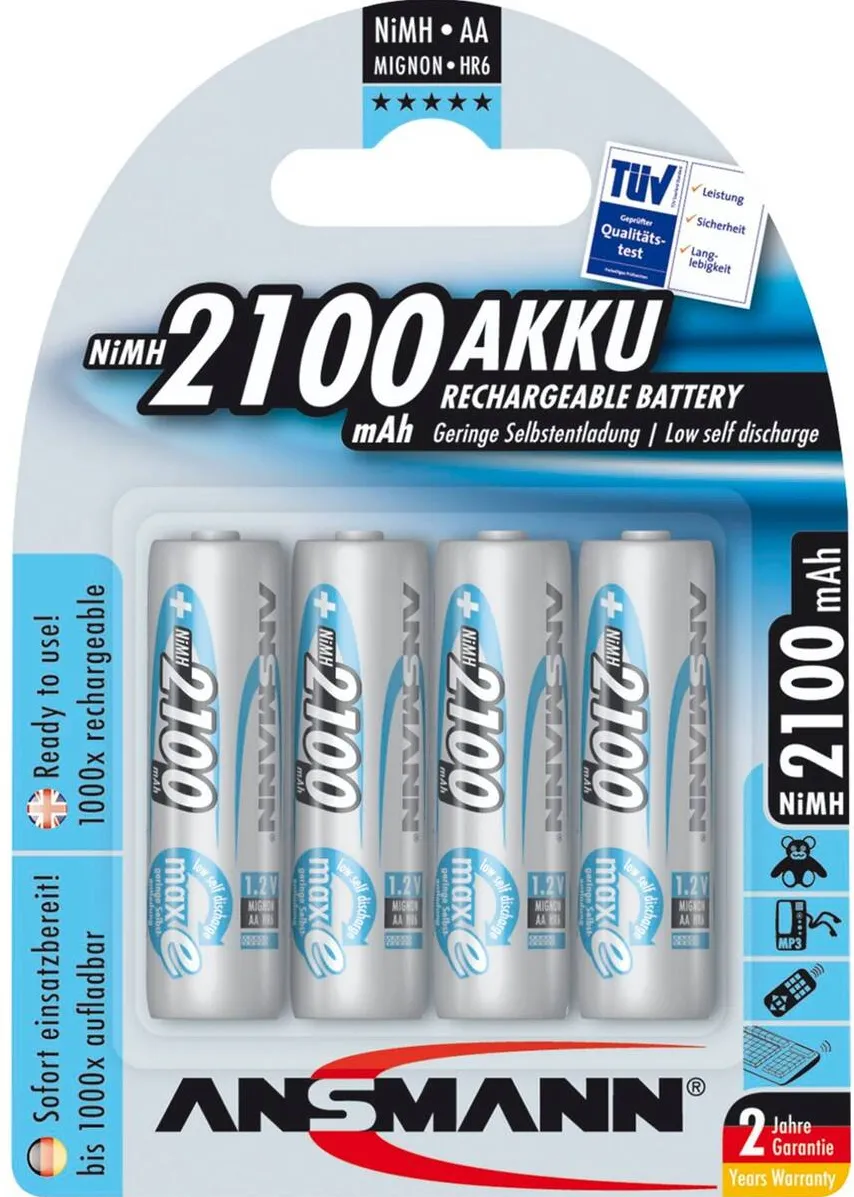Ansmann Acumulator/Incarcator 1x4 maxE NiMH rech.bat. Mignon AA 2100 mAh 5035052