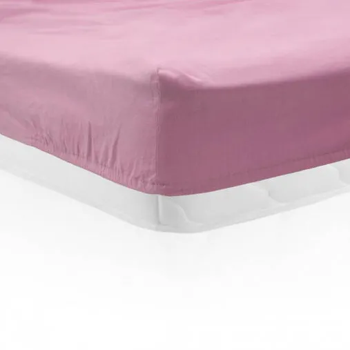 HEINNER Cearceaf de pat cu elastic 90x200 cm Roz