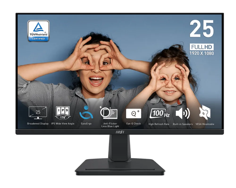 Monitor MSI Pro MP251 24.5 inch FHD IPS 1 ms 100 Hz