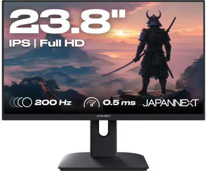 Monitor JAPANNEXT Monitor 23.8" IPS Full HD 200Hz 0.5ms, Adjustable Height and Tilt, Integrated Speakers, G-Sync/FreeSync