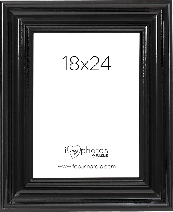Rama foto FOCUS Charleston Black 18x24
