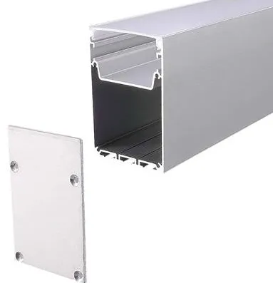 V-TAC Profil aluminiu pentru banda LED 2M 50MM x 75MM alb