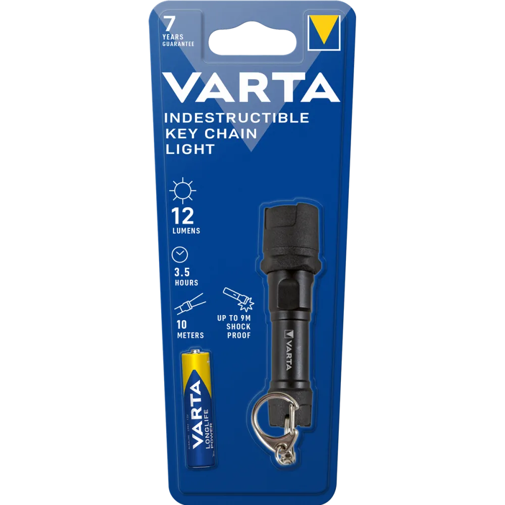 VARTA Lanterna LED breloc Varta 16701, 12 lm, rezistenta sporita, 1AAA