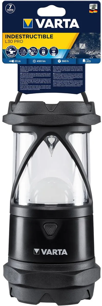VARTA Lanterna LED Varta L30 Pro, rezistenta sporita, 5W, 450 lm, IP67