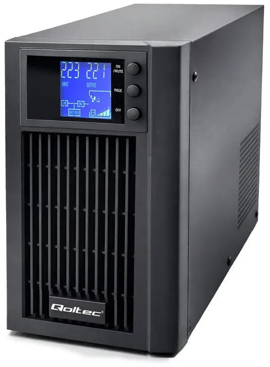 UPS QOLTEC UPS Qoltec 3kVA 2400W cu AVR si LCD, Sine Pur, Set