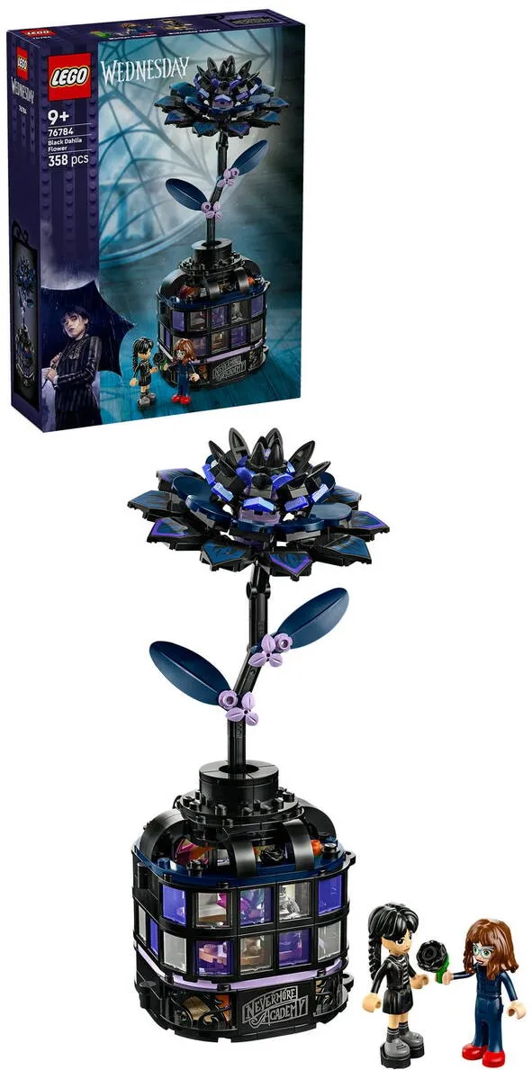 LEGO® Wednesday - Floare de dalie neagra 76784, 358 piese