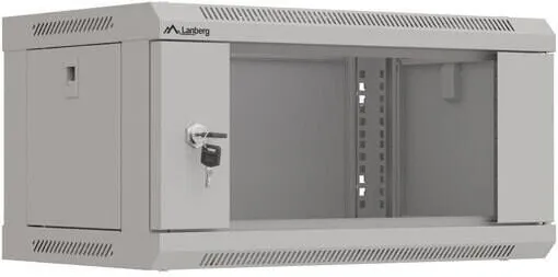 Cabinet metalic LANBERG Cabinet metalic rack 19" 4U 540x350mm, gri, cu usi din sticla, set flat pack