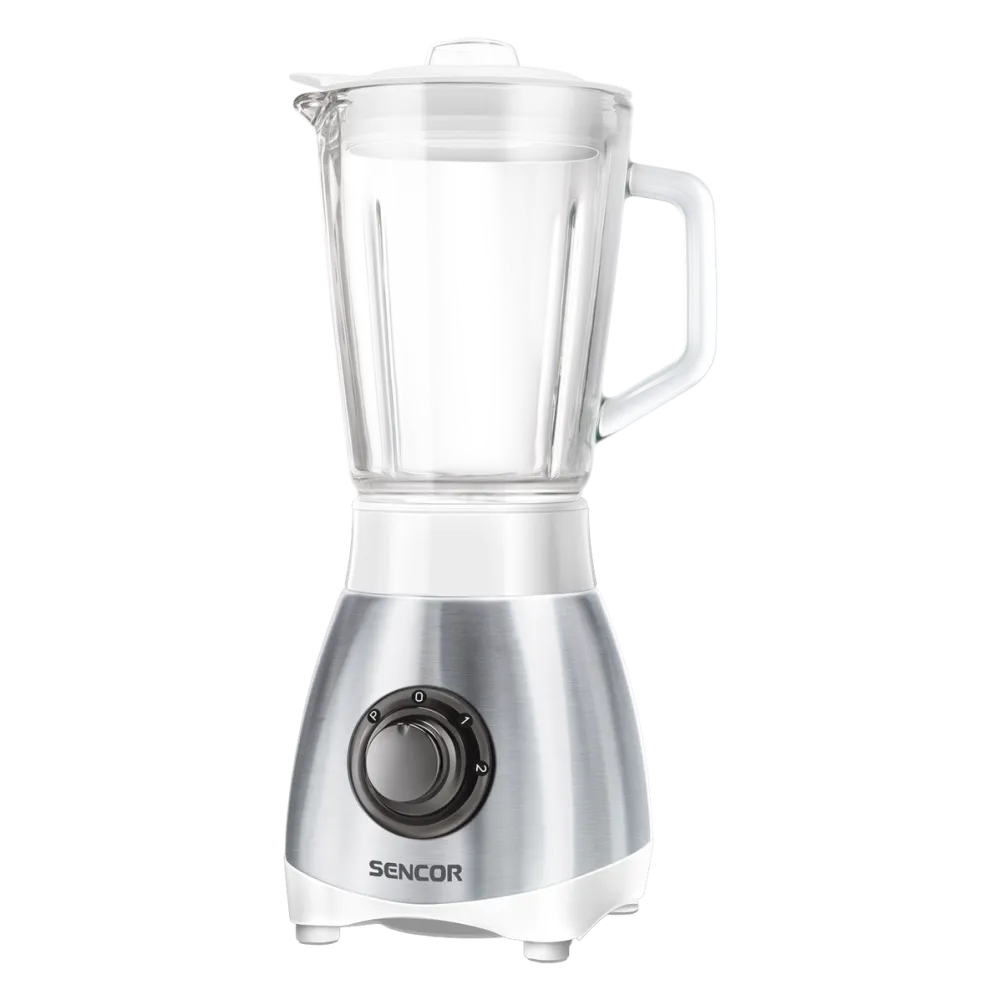 SENCOR Blender Sencor SBL 3271SS, 250W, Zdrobire gheata, 2 viteze, 0.8 l. Vas Sticla, Argintiu