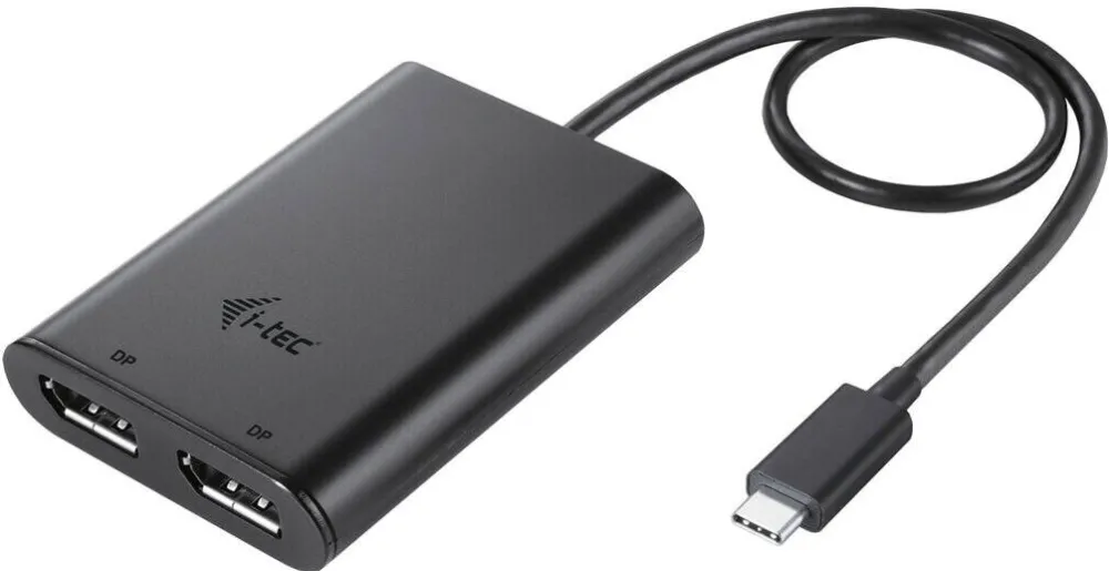 Hub USB I-TEC Adaptor Thunderbolt USB-C i-Tec C31DUAL4K60DP, 70x60mm, negru