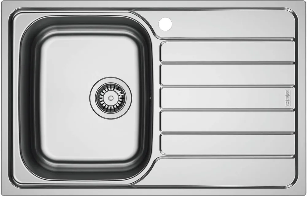 Franke Chiuveta bucatarie inox Franke SKL 611-78/50 DR, dreptunghiulara, 1 cuva si picurator pe partea dreapta, 78x50x15 cm, adancime cuva 15 cm, Inox dekor