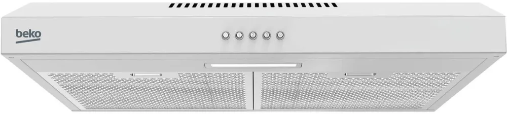 BEKO Hota traditionala Beko HNS61222NAW, Putere de absorbtie 201 mc/h, 1 motor, 59.5 cm, Alb