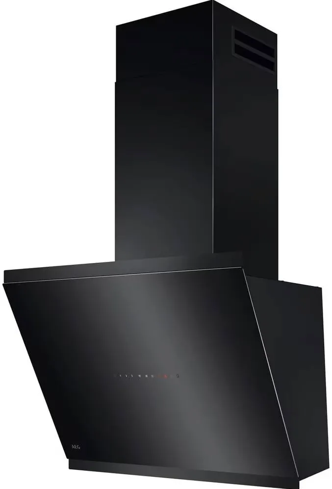 AEG Hota incorporabila decorativa AEG GV77D61SB, Putere de absorbtie 760 mc/h, Control electronic, Functie Breeze, Conectivitate plita, 1 motor, 60 cm, Negru (Glossy)