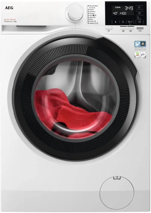 AEG Masina de spalat rufe AEG SERIA 6000 LFR62944BE, 9 kg, 1400 rpm, Clasa A, ProSense, Motor Inverter, Display LED, Alb