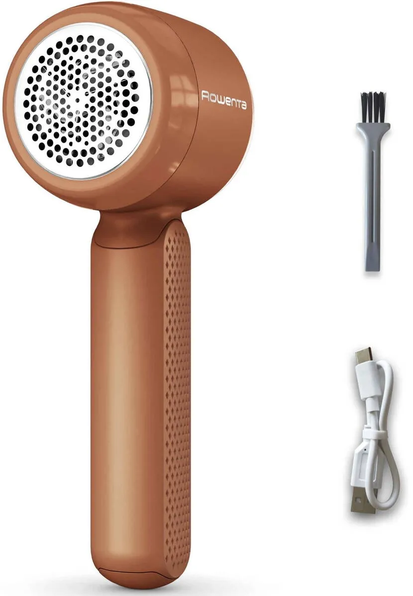 Aspirator ROWENTA Aparat de curatat scame Rowenta Easy Care JA8001E0, autonomie 60 minute, perie de curatare, cablu incarcare USB-C, maner ergonomic, teracotta