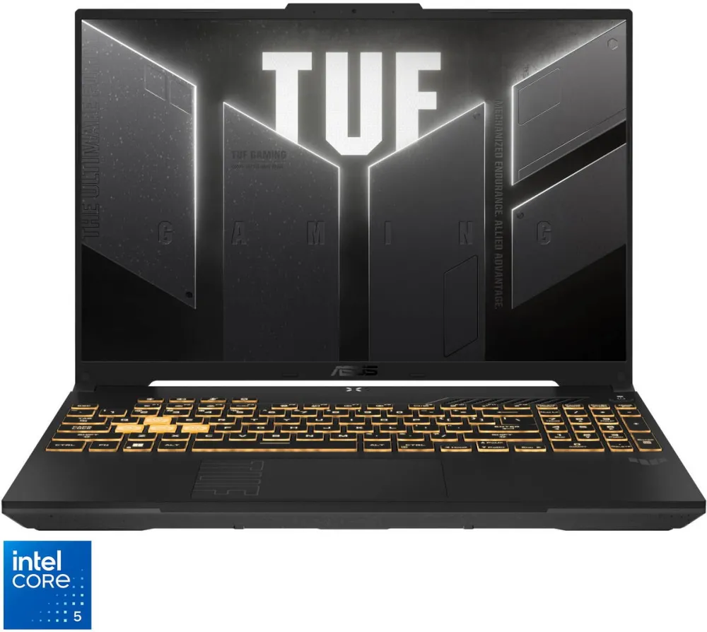 Laptop Asus Laptop Gaming ASUS TUF F16 cu procesor Intel® Core™ 5 210H pana la 4.80 GHz, 16'', Full HD+, 144Hz, IPS, 16GB DDR5 RAM, 1TB SSD, NVIDIA® GeForce RTX™ 4050 6GB GDDR6, No OS, Mecha Gray