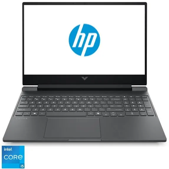 Laptop HP Laptop HP Victus Roku 25C1 cu procesor Intel® Core™ i5 -13420H pana la 4.6 Ghz, 15.6" FullHD IPS, 16 GB DDR4, 512GB SSD, NVIDIA® GeForce RTX™ 4050 6GB VRAM, No OS, Mica Silver