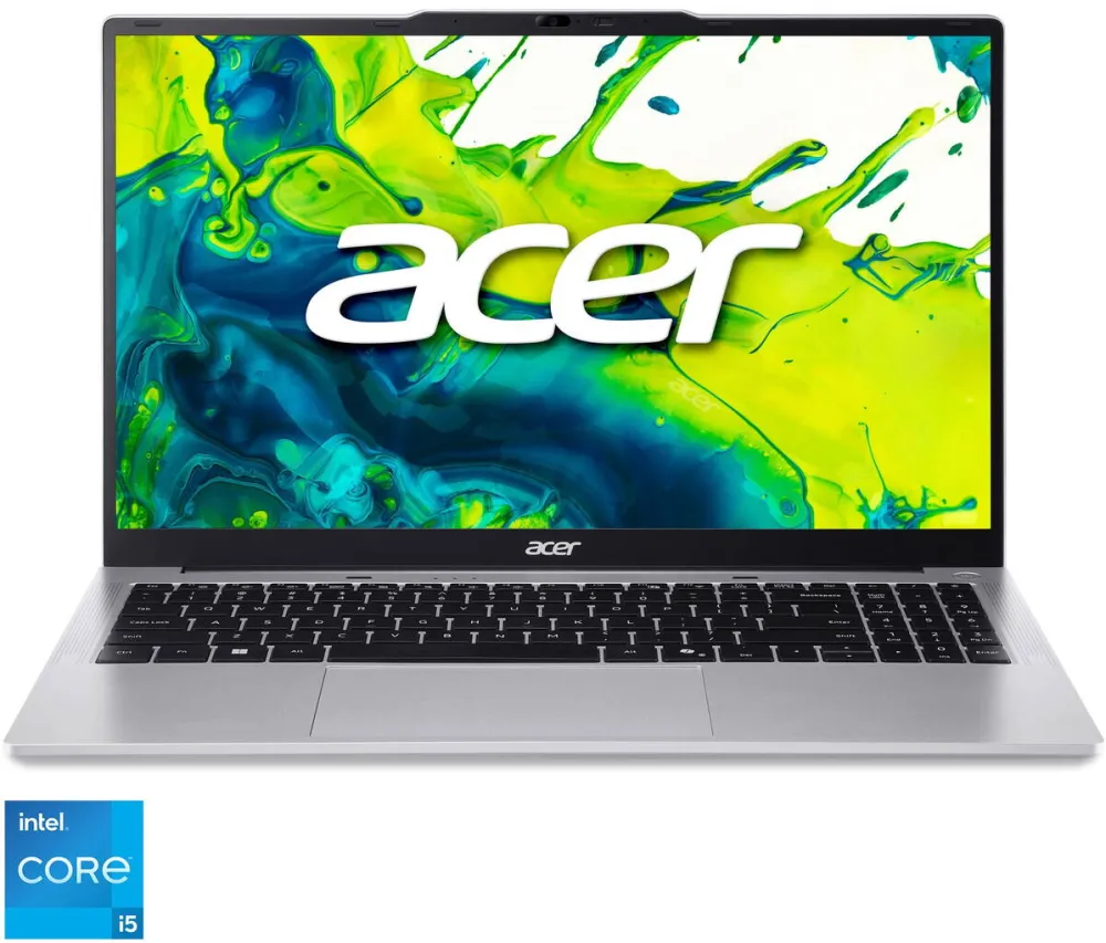 Laptop Acer Laptop Acer Aspire Lite 15 AL15-72P-54J8 cu procesor Intel® Core™ i5-13420H pana la 4.7GHz, 15.6'', Full HD, IPS, 16GB DDR5 RAM, 512GB SSD, Intel® UHD Graphics, No OS, Pure Silver