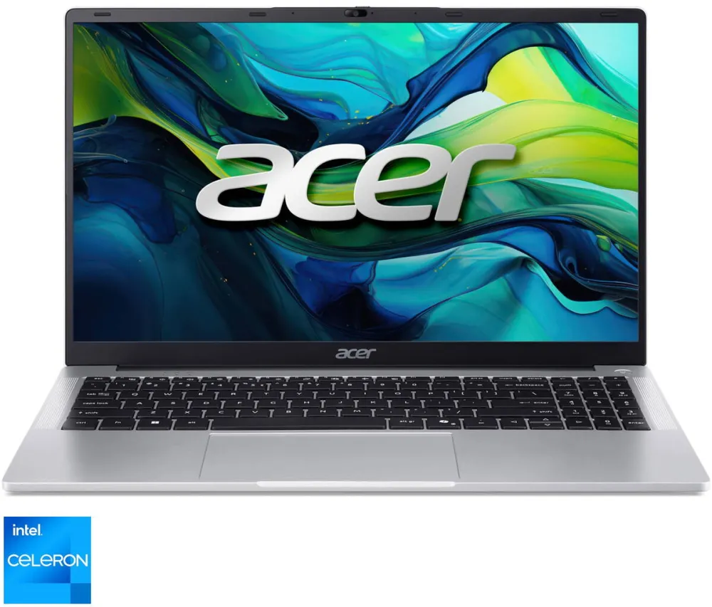 Laptop Acer Laptop Acer Aspire Lite 15 AL15-32P-C49X cu procesor Intel® Celeron® N4500 pana la 2.8GHz, 15.6", Full HD, IPS, 8GB DDR4, 256GB SSD, Intel® UHD Graphics, NO OS, Silver