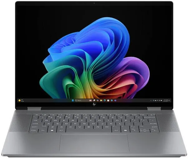 Laptop HP Laptop HP OmniBook X Flip 16-ar0018nn cu procesor AMD Ryzen™ AI 5 340 pana la 4.8GHz, 16.0" TOUCH, 2K,  16GB DDR5 RAM, 1TB SSD, AMD Radeon™ 840M Graphics, Windows 11 Home, Meteor Silver