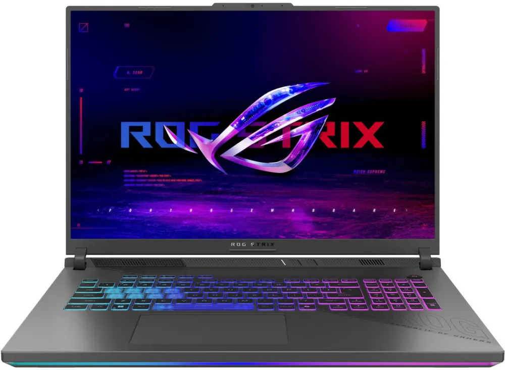 Laptop Asus Laptop Gaming ASUS ROG Strix G18 G814PP cu procesor AMD Ryzen™ 9 8940HX pana la 5.3GHz, 18'', Full HD+, WUXGA, IPS, 144Hz, 32GB DDR5 RAM, 1TB SSD, NVIDIA® GeForce RTX™ 5070 8GB GDDR7, No OS, Eclipse Gray