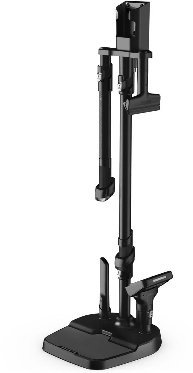 ROWENTA Suport de podea pentru andocare si incarcare Rowenta ZR905003 cu orificii pentru accesorii, compatibil gama de aspiratoare X-Force Flex 14.60 / 15.60 RH99xx, negru