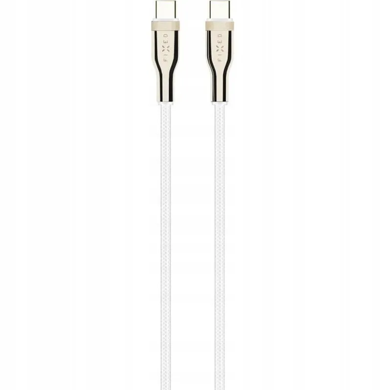 Fixed Cablu de incarcare rapida, Fixed, USB-C/USB-C, 1.2 m, Alb