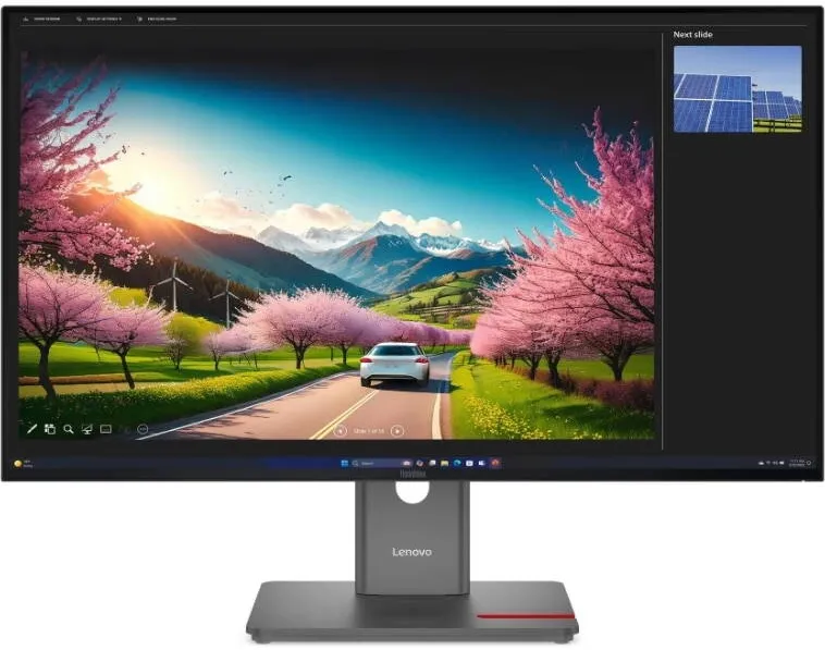 Monitor Lenovo Monitor IPS LED Lenovo ThinkVision 31.5" P32UD-40, UHD 3840 x 2160, HDMI, DisplayPort, Pivot, 120 Hz, 4 ms Negru