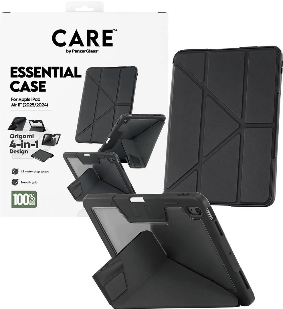 PanzerGlass Husa tableta CARE by PanzerGlass pentru Ipad Air 11 (2025, 2024), Y Fold, Negru