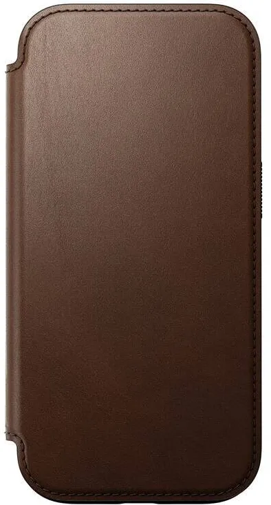 Nomad Husa din piele naturala NOMAD Leather Folio MagSafe compatibila cu iPhone 16 Pro Brown