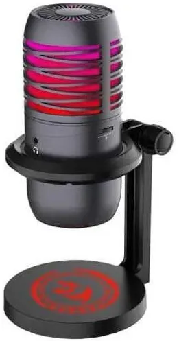 Microfon Redragon Microfon gaming Redragon Nebula, iluminare RGB, cardioid unidirectional, stand inclus, iluminare 6 culori, Negru