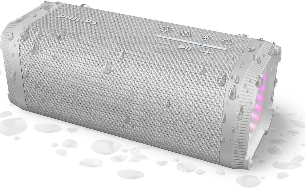 Philips Boxa portabila Philips TAS2000W/00, 10 W, 2.1, bluetooth 5.4, Raza maxima 30m, Autonomie 20 ore, IPX5 Alb