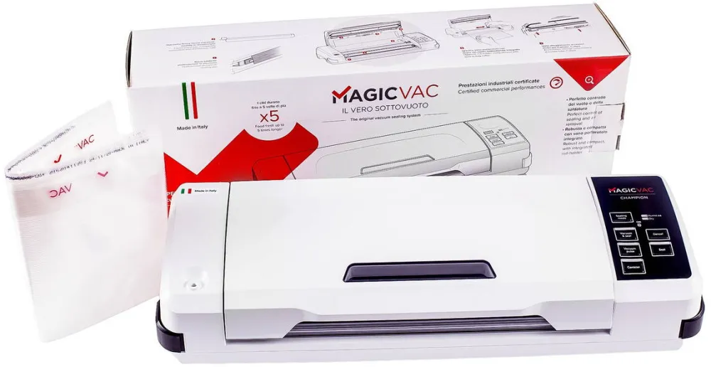 Aparat de vidat MagicVac Champion V212PK1 10 litri/min argintiu