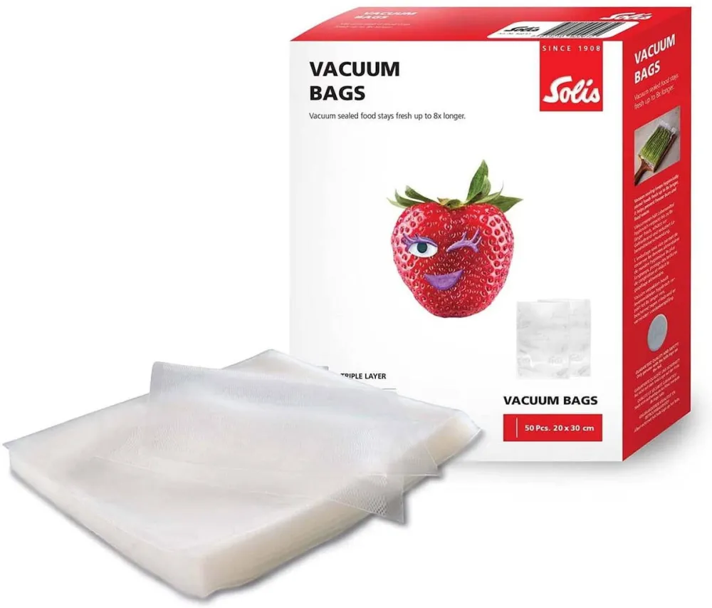 Set 50 pungi pentru vidat Solis 20 x 30 cm reutilizabile
