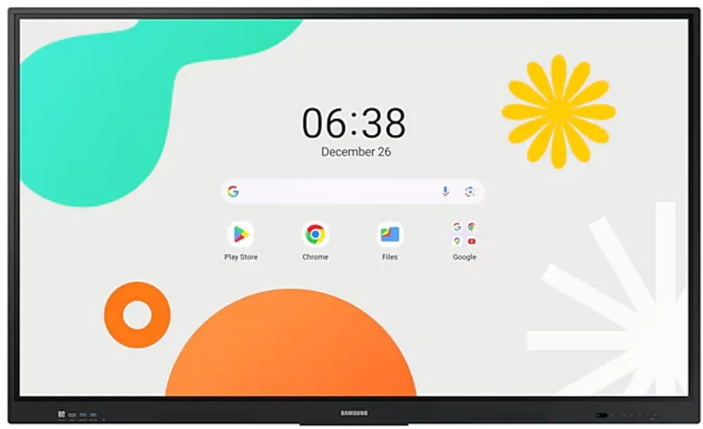 Monitor Samsung Display interactiv Samsung WA86F, 86", 4K UHD, 400nit, Control multi-touch 40 puncte, Android 14 certificat EDLA, Putere audio 30W, Vesa 800 x 600 mm