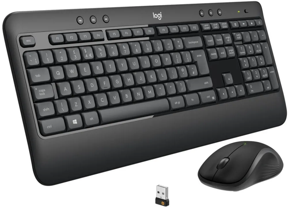 Kit Periferice LOGITECH Set tastatura si mouse, Wireless, Logitech MK540 ADVANCED, Full-size, Swiss (CH) QWERTZ layout, Negru